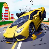 Colisão em Rampa de Carros Hiper